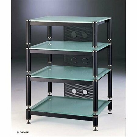SPARK 4 Black Capspike Black Polesfrosted Glass 13- 9- 7 in. Stand SP4149776